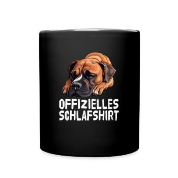 Official Sleep Shirt Boxer - Full Colour Mug - black - Front