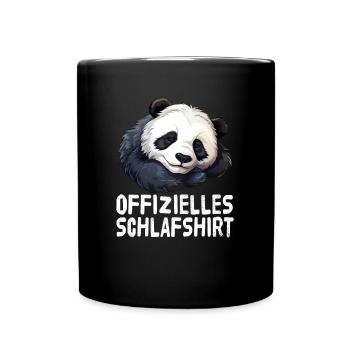 Chemise de nuit officielle Panda - Mug uni - noir - Devant