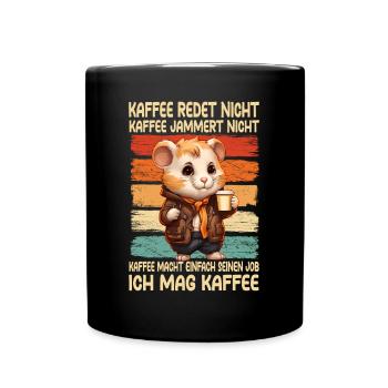 Coffee Don't Talk Coffee Doesn't Whine Hamster - Full Colour Mug - black - Front