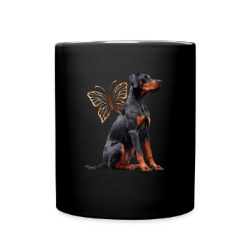 Doberman - Mug uni - noir - Devant