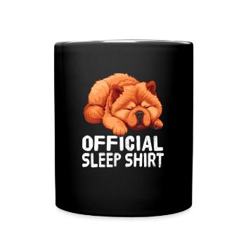 Offizielles Schlafshirt Chow Chow Chow - Tasse einfarbig - Schwarz - Vorne
