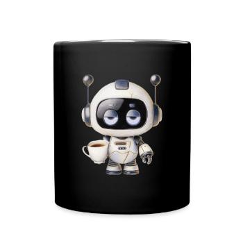 Robot Coffee - Full Colour Mug - black - Front