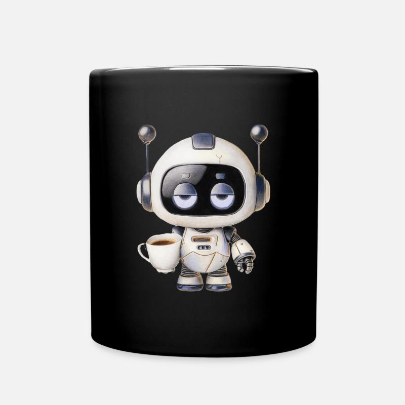 Robot Coffee - Full Colour Mug - black