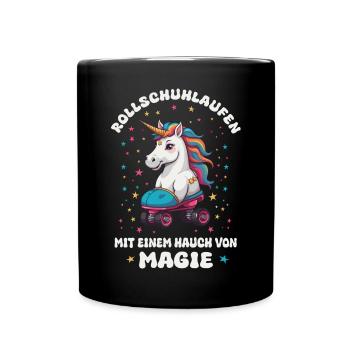 Licorne Roller Skating - Mug uni - noir - Devant