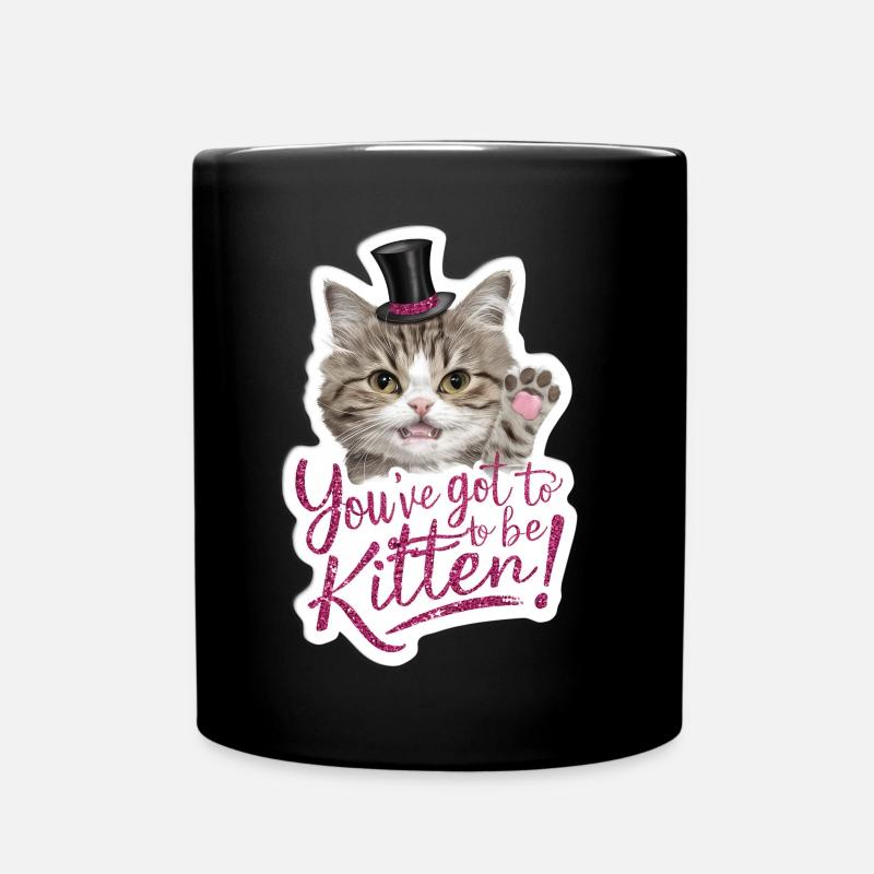 Chat - Tu dois être chaton moi ! - Mug uni - noir