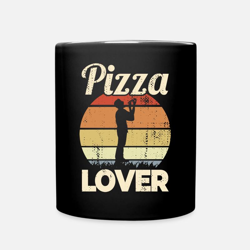 Mangeur de pizza - Mug uni - noir