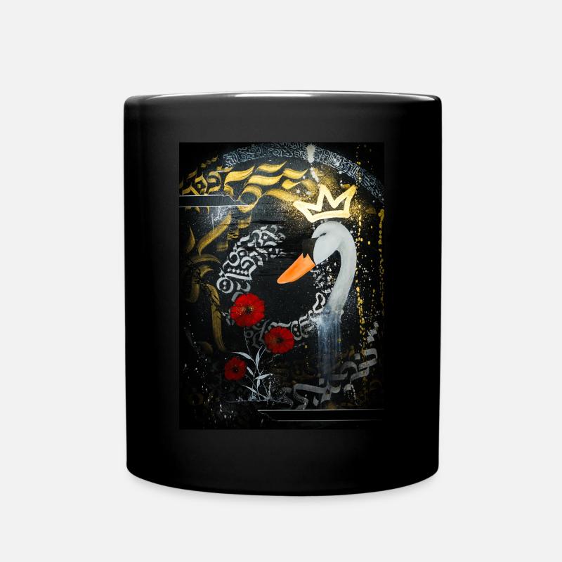 Swan Rush - Full Colour Mug - black