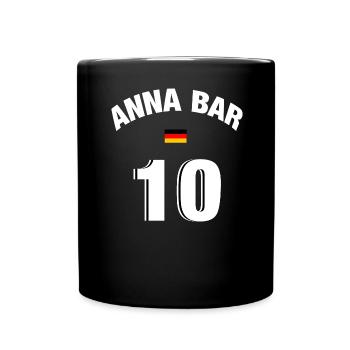 Ann Bar Team Allemagne - Mug uni - noir - Devant