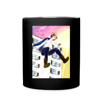 Liebe - Tasse einfarbig - Schwarz - Vorne