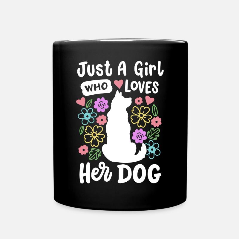 Hundeliebhaber Hundebesitzer - Tasse einfarbig - Schwarz