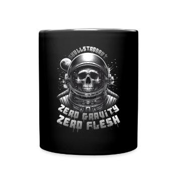 Astronaute Crâne : Skullstronaut, Apesanteur - Mug uni - noir - Devant