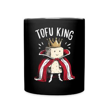 Tofu Lustiges - Tasse einfarbig - Schwarz - Vorne