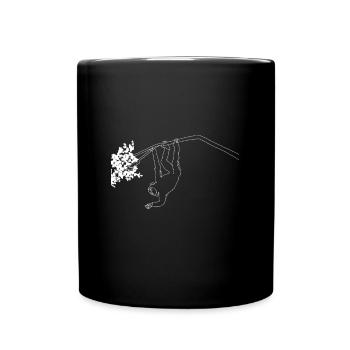 Monkey lineart - Full Colour Mug - black - Front
