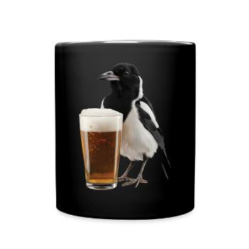 Elster Bier - Tasse einfarbig - Schwarz - Vorne