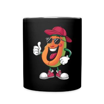 Papaya - Tasse einfarbig - Schwarz - Vorne