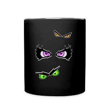 Halloween eyes evil - Full Colour Mug - black - Front