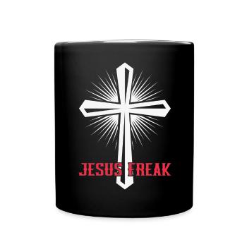 Jésus Dieu Église chrétienne Croix Croire Foi - Mug uni - noir - Devant