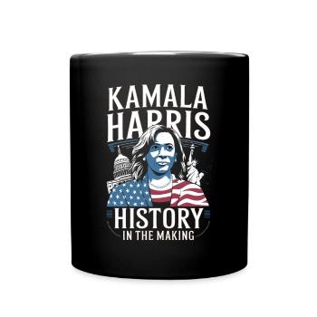 Kamala Harris : l’histoire en train de se faire - Mug uni - noir - Devant