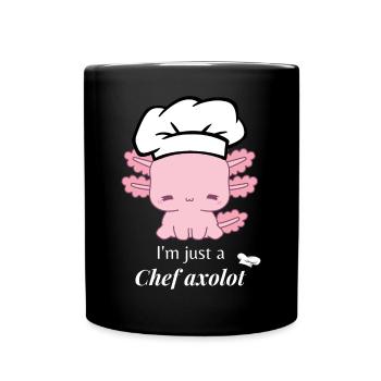 Chef Axolotl - Full Colour Mug - black - Front