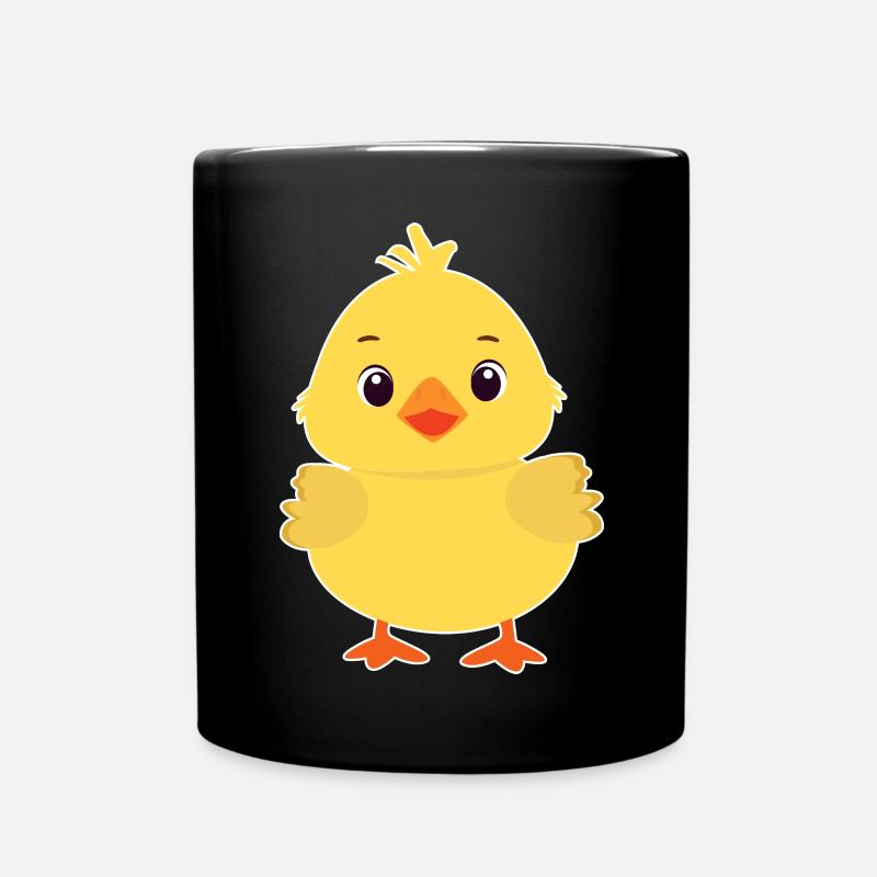 Kücken - Tasse einfarbig - Schwarz