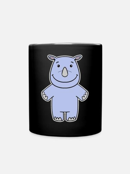 Rhinocéros, Rhinocéros - Mug uni - noir