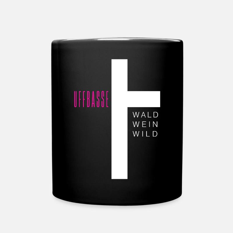 Johannis kreuz - Tasse einfarbig - Schwarz