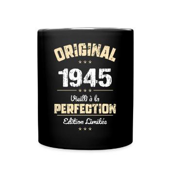 80th Anniversary - Original - 1945 - Full Colour Mug - black - Front