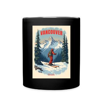 Vancouver Mountain Scenery - Full Colour Mug - black - Front