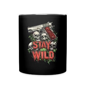 Stay Wild 1911 Arme de poing Shooter IPSC - Mug uni - noir - Devant