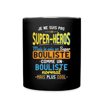 Not a Superhero but a Super Boulist - Full Colour Mug - black - Front