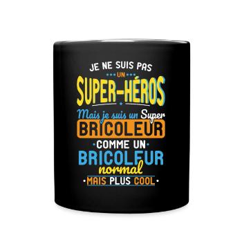 Not a Superhero but a Super Handyman - Full Colour Mug - black - Front