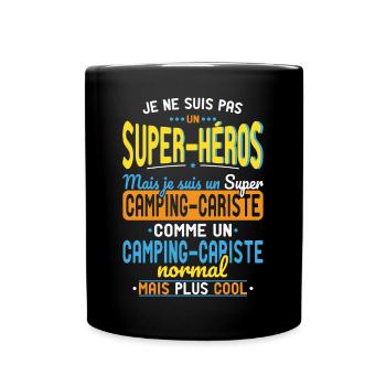 Not a Superhero but a Super Motorhome Owner - Full Colour Mug - black - Front