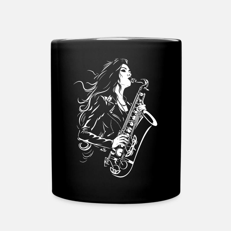 Saxophoniste - Mug uni - noir