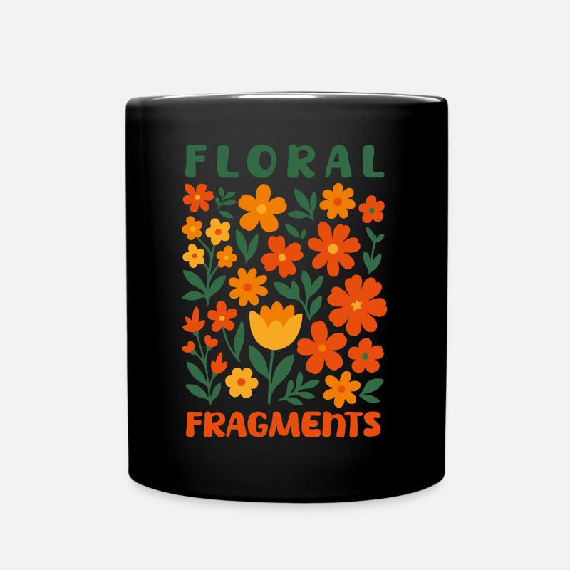 Blütenfragmente von helfspawn - Tasse einfarbig - Schwarz