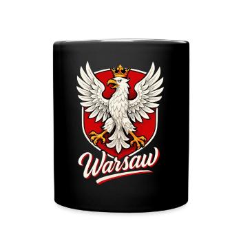 Varsovie Pologne Polska Aigle drapeau Cadeau - Mug uni - noir - Devant