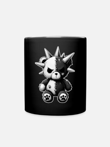 Punk peluche Broken Skull - Mug uni - noir