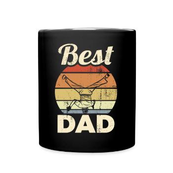 Bester Breakdance Papa - Tasse einfarbig - Schwarz - Vorne