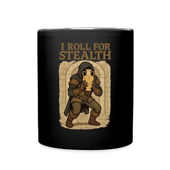 I Roll For Stealth Thief with Vase - Full Colour Mug - black - Front
