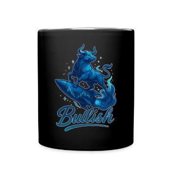 Stock Bull Bull Chart Profit Raktete Gift - Mug uni - noir - Devant