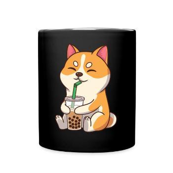 Boba Tee Doge - Tasse einfarbig - Schwarz - Vorne