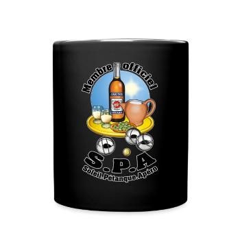 badehandtuch - Tasse einfarbig - Schwarz - Vorne