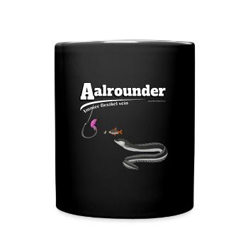 Aalrounder - Aal flexibel Angeln - Fishy Worm - Tasse einfarbig - Schwarz - Vorne