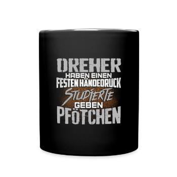 DREHER - fest - Tasse einfarbig - Schwarz - Vorne