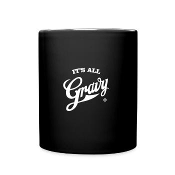 "Es ist alles Soße" ®. - Tasse einfarbig - Schwarz - Vorne