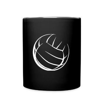 Volleyball white - Full Colour Mug - black - Front