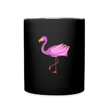 Sweet Flamingo Love Pink Bird Shirt - Full Colour Mug - black - Front
