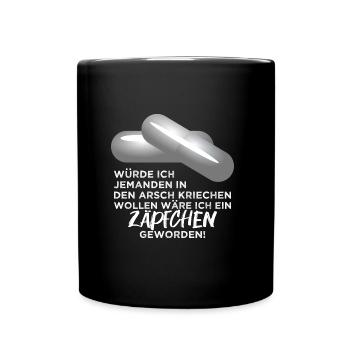 Suppositoires Arschkriecher Schleimer hypocrite Funny - Mug uni - noir - Devant