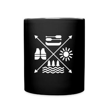 Kajak - Mug uni - noir - Devant