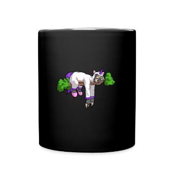 Unicorn Sloth Nap Funny animal gift shirt - Full Colour Mug - black - Front