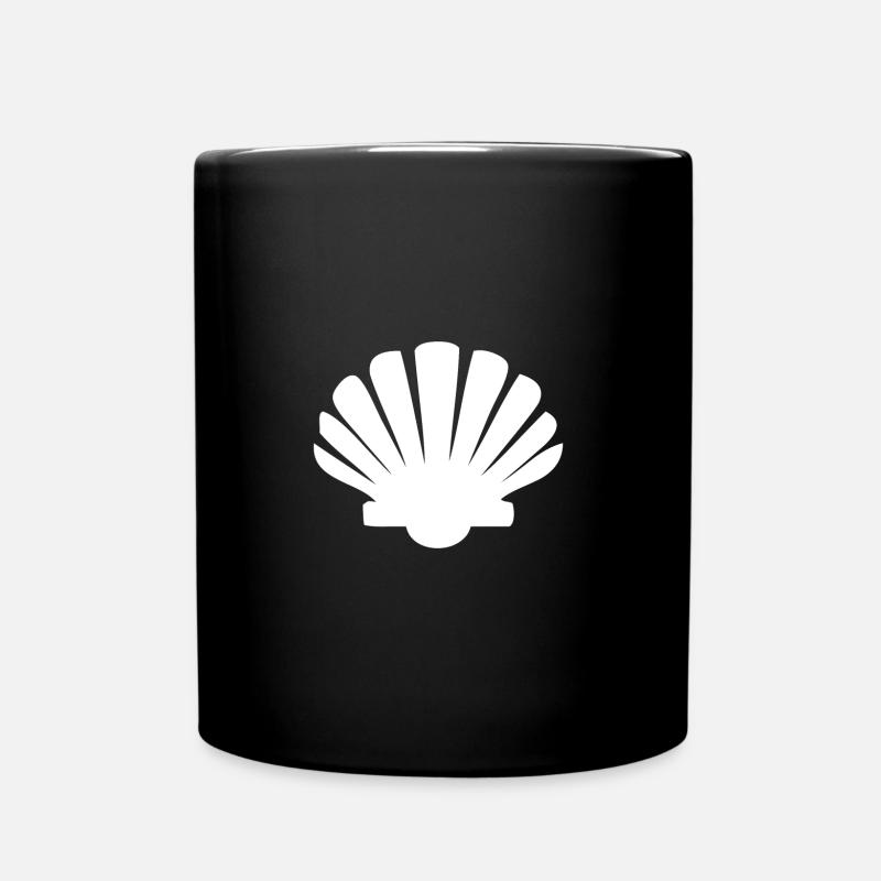 Muschel Strand Meer Wasser - Tasse einfarbig - Schwarz